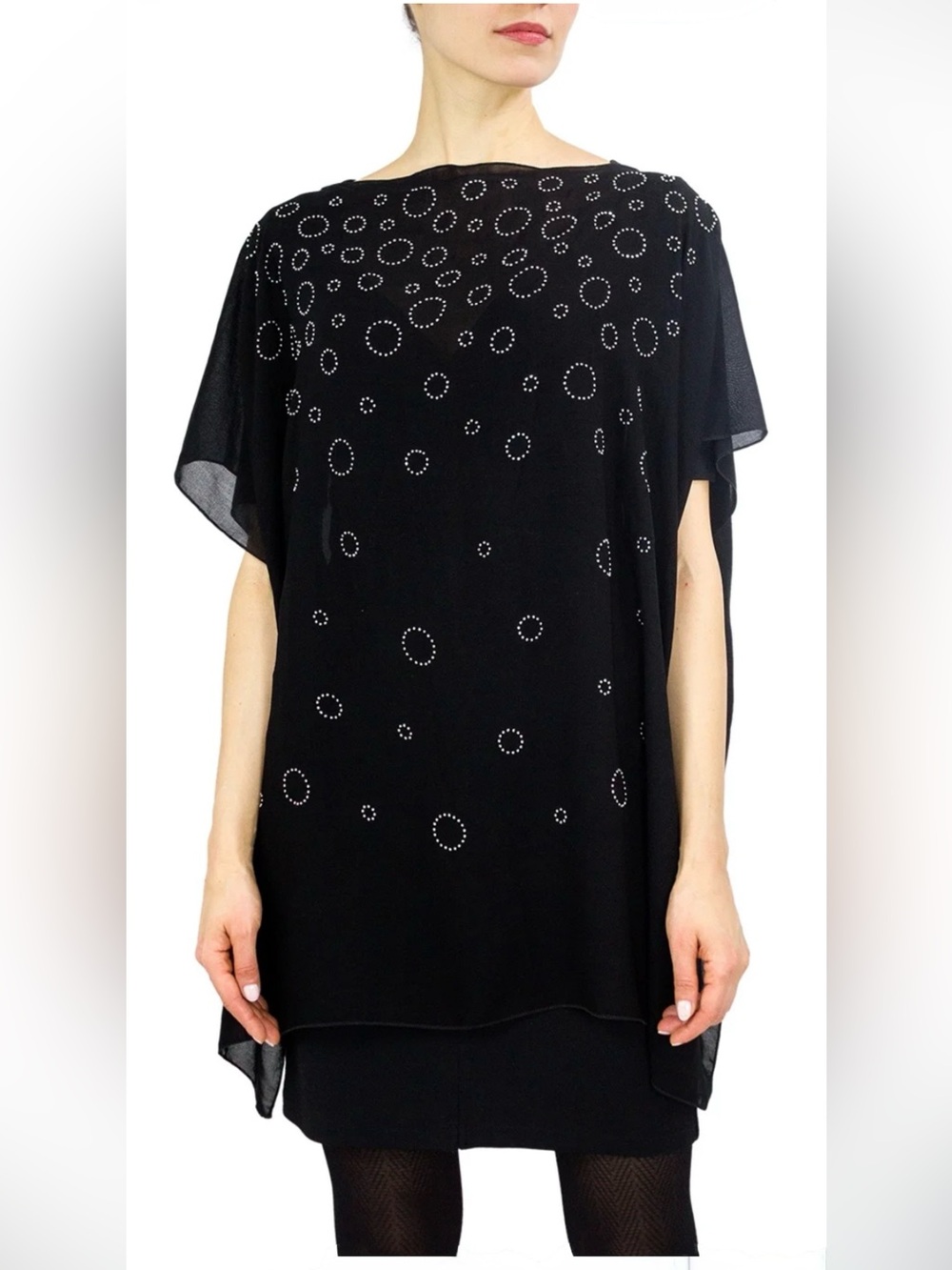 Jessica McClintock waterfall tunic kimono. One size.